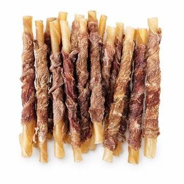 Duck-Wrapped Natural-Color Rawhide Rolls