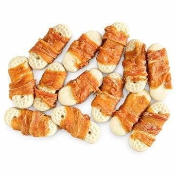 Chicken-Wrapped Peanut-Shaped Biscuits