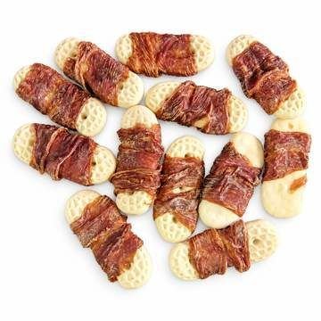 Duck-Wrapped Peanut-Shaped Biscuits