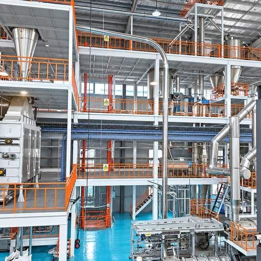Multi-level production plant